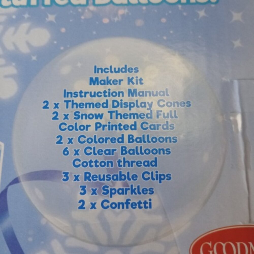 STUFFaLOONS Snowglobe Maker Kit Value Set Stuffed Balloon Maker Kit / Sealed - Picture 7 of 9